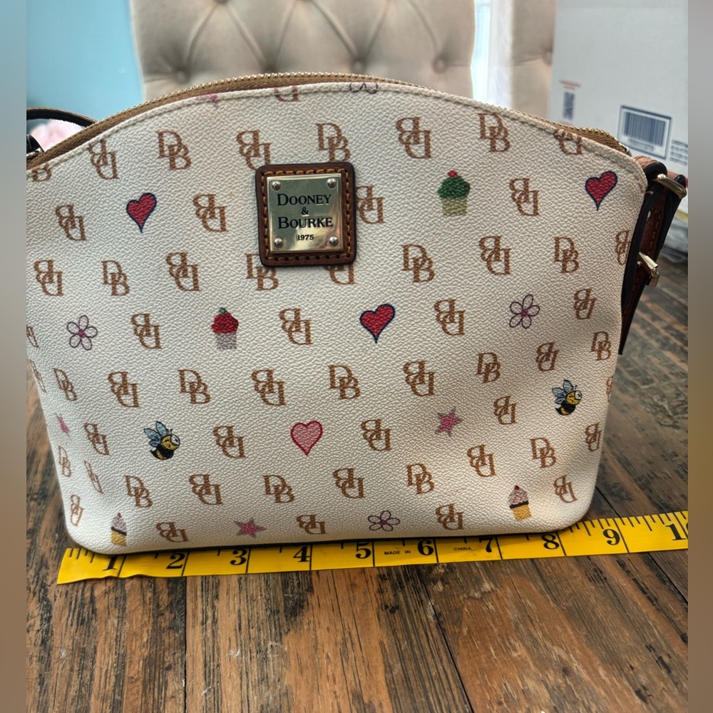 Dooney & Bourke Gretta Bees & Hearts Satchel - Picture 14 of 16